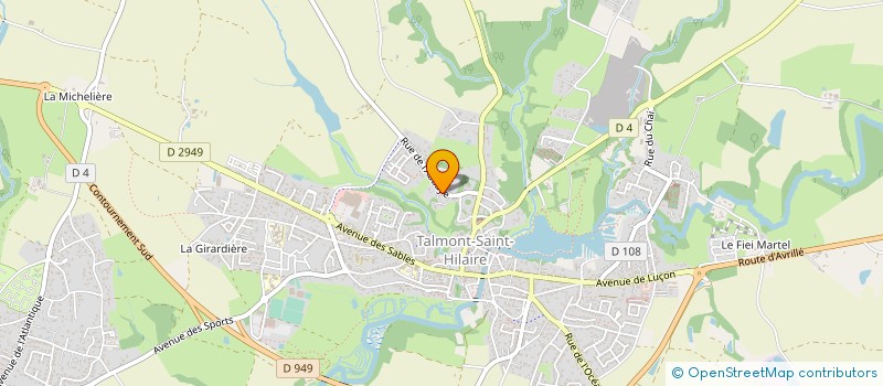 localisation de l'entreprise MONSIEUR JEAN CLAUDE RAVENEAU  TALMONT-SAINT-HILAIRE