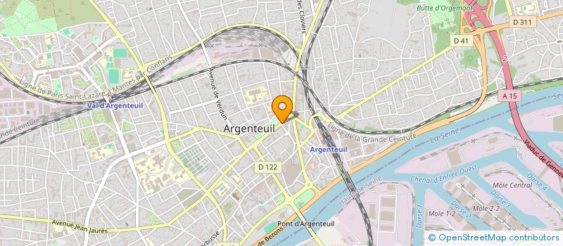 localisation de l'entreprise MONSIEUR JEAN CLAUDE RAZE  ARGENTEUIL