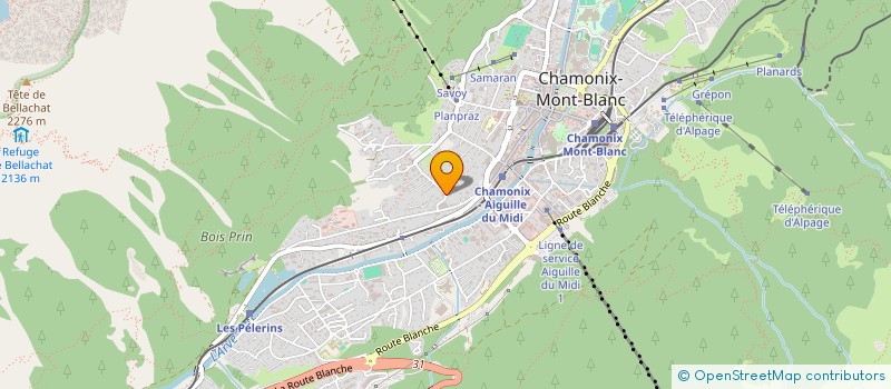 localisation de l'entreprise MONSIEUR JEAN-CLAUDE RAZEL  CHAMONIX-MONT-BLANC