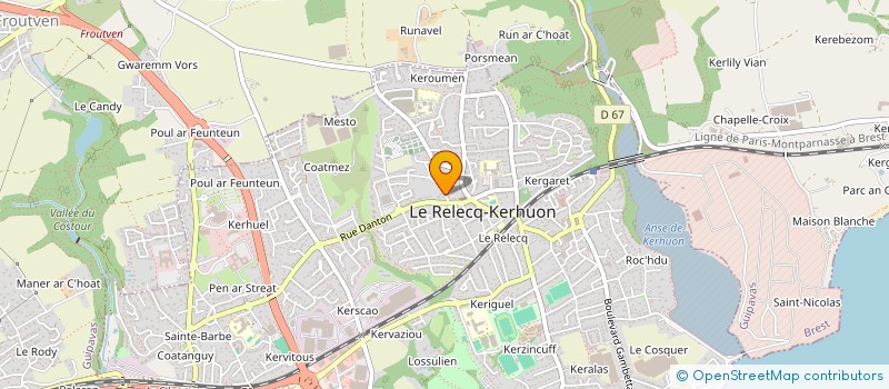 localisation de l'entreprise MONSIEUR JEAN CLAUDE REVENEAU à LE RELECQ-KERHUON