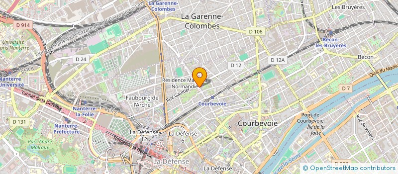 localisation de l'entreprise MONSIEUR JEAN-CLAUDE RICOCHON à COURBEVOIE