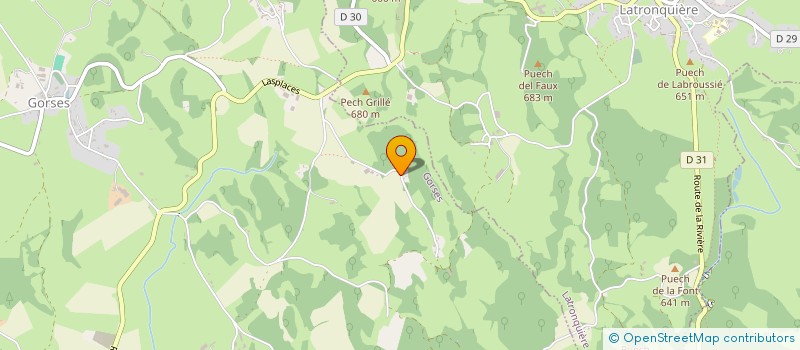 localisation de l'entreprise MONSIEUR JEAN-CLAUDE RIGAL  GORSES