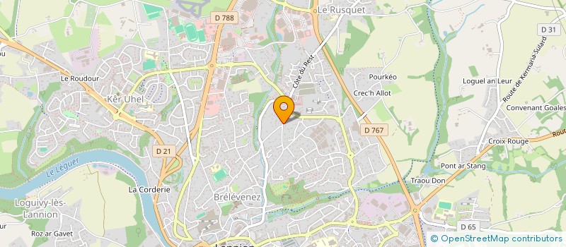 localisation de l'entreprise MONSIEUR JEAN-CLAUDE RIOU  LANNION