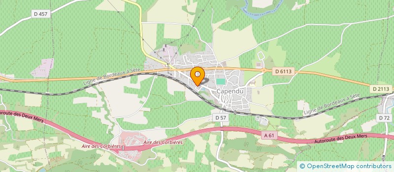 localisation de l'entreprise MONSIEUR JEAN CLAUDE RIVIERE  CAPENDU