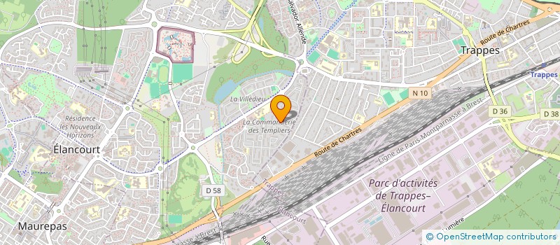 localisation de l'entreprise MONSIEUR JEAN CLAUDE ROBIN  ELANCOURT