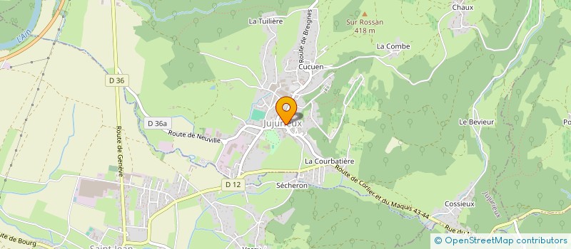 localisation de l'entreprise MONSIEUR JEAN-CLAUDE ROBIN à JUJURIEUX