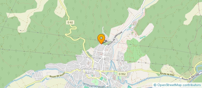 localisation de l'entreprise MONSIEUR JEAN-CLAUDE ROS  GREOUX-LES-BAINS