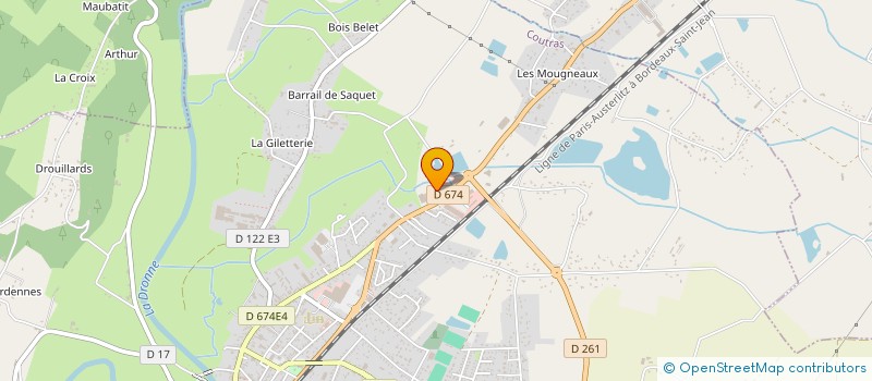 localisation de l'entreprise MONSIEUR JEAN-CLAUDE ROUFFIGNAC à COUTRAS