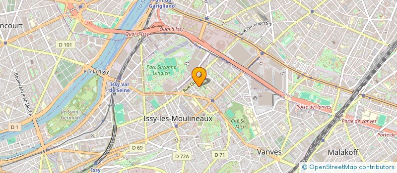 localisation de l'entreprise MONSIEUR JEAN CLAUDE ROUSSEL à ISSY-LES-MOULINEAUX