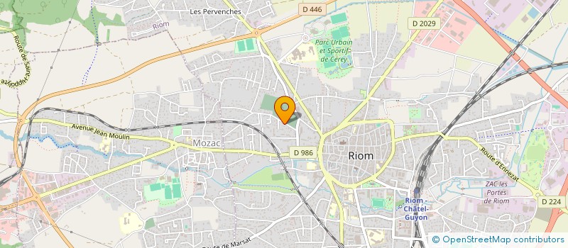 localisation de l'entreprise MONSIEUR JEAN-CLAUDE ROUSSEL  RIOM