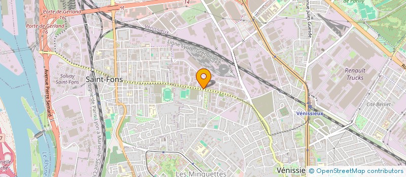 localisation de l'entreprise MONSIEUR JEAN-CLAUDE ROUX  VENISSIEUX