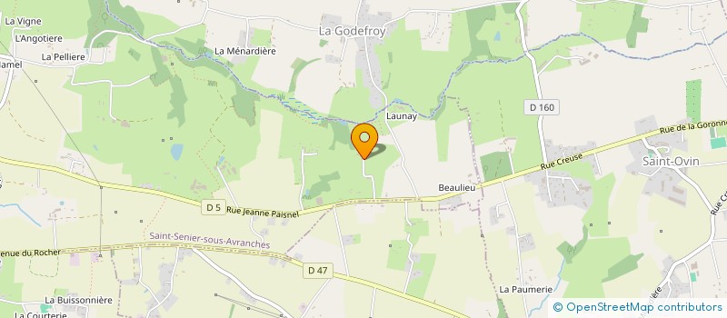 localisation de l'entreprise MONSIEUR JEAN-CLAUDE ROYER  SAINT-SENIER-SOUS-AVRANCHES