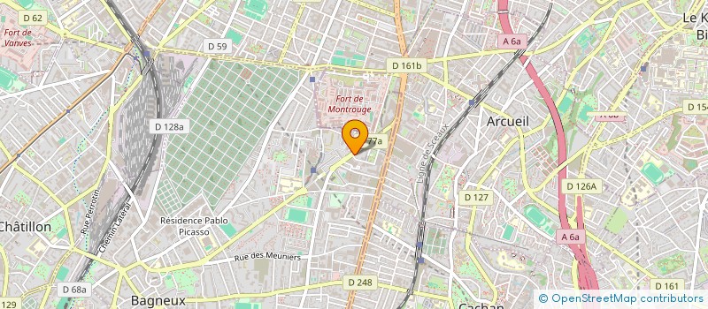localisation de l'entreprise MONSIEUR JEAN CLAUDE SACHOU  BAGNEUX