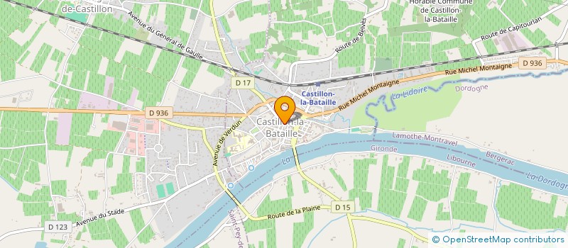 localisation de l'entreprise MONSIEUR JEAN-CLAUDE SAINCRIT  CASTILLON-LA-BATAILLE