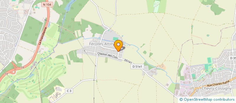 localisation de l'entreprise MONSIEUR JEAN-CLAUDE SALLES  FEROLLES-ATTILLY