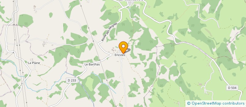 localisation de l'entreprise MONSIEUR JEAN CLAUDE SALVAN  ST SYMPHORIEN DE THENIERES