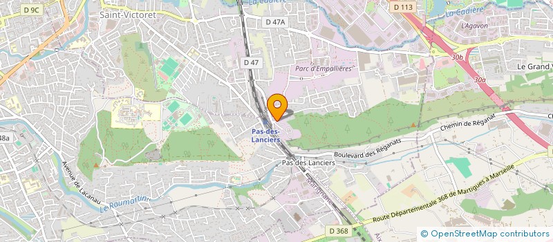 localisation de l'entreprise MONSIEUR JEAN CLAUDE SANTINI  SAINT-VICTORET