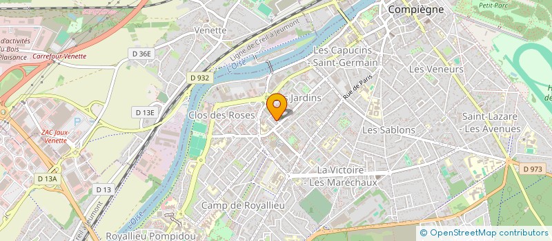 localisation de l'entreprise MONSIEUR JEAN-CLAUDE SARAZIN à COMPIEGNE
