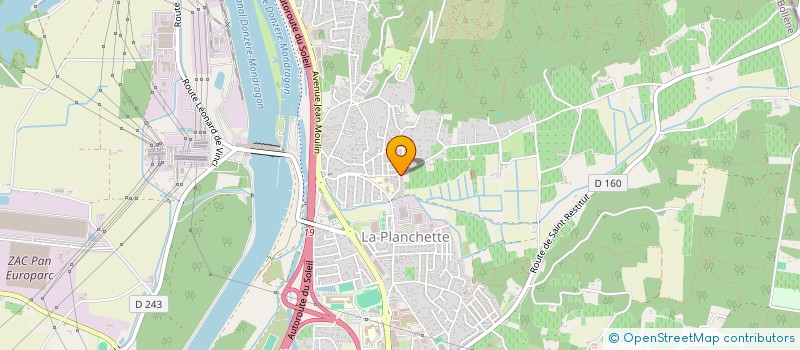 localisation de l'entreprise MONSIEUR JEAN-CLAUDE SAU  BOLLENE