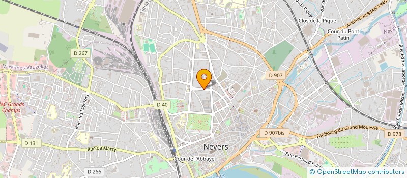 localisation de l'entreprise MONSIEUR JEAN CLAUDE SAUMUR à NEVERS