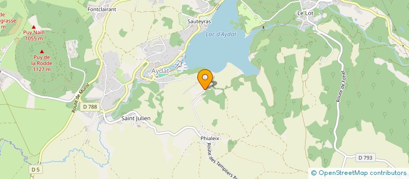 localisation de l'entreprise MONSIEUR JEAN-CLAUDE SAUZET  AYDAT