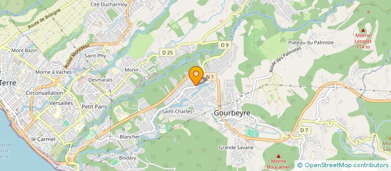 localisation de l'entreprise MONSIEUR JEAN CLAUDE SEVERIN  GOURBEYRE