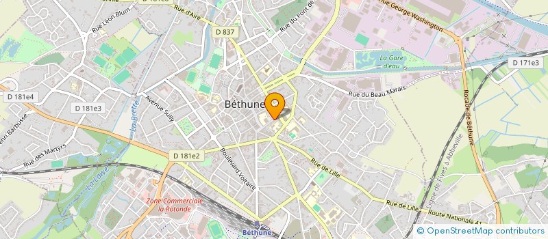 localisation de l'entreprise MONSIEUR JEAN-CLAUDE SIHRENER à BETHUNE
