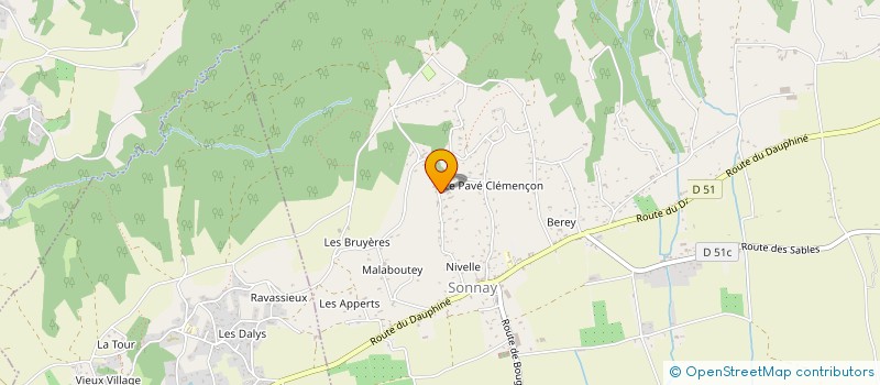 localisation de l'entreprise MONSIEUR JEAN CLAUDE SIVIGNON  SONNAY