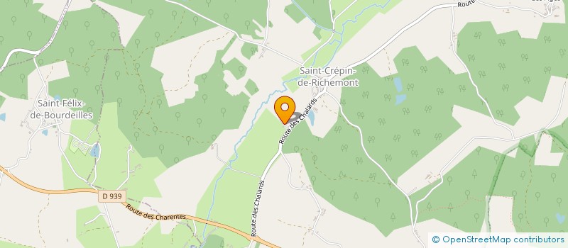 localisation de l'entreprise MONSIEUR JEAN-CLAUDE SOLACROUP  BOURDEILLES