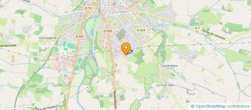 localisation de l'entreprise MONSIEUR JEAN-CLAUDE SOURBES  CONDOM