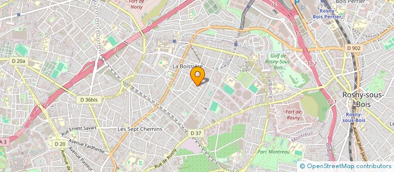 localisation de l'entreprise MONSIEUR JEAN-CLAUDE SUSSFELD à MONTREUIL