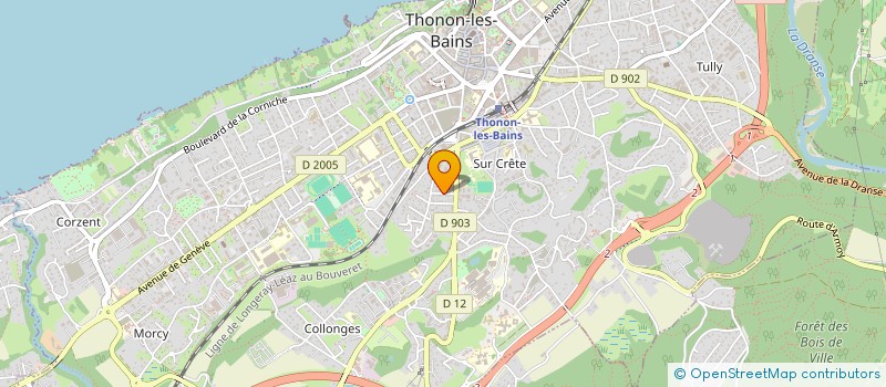 localisation de l'entreprise MONSIEUR JEAN CLAUDE TABERNIER à THONON-LES-BAINS