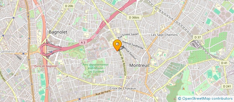 localisation de l'entreprise MONSIEUR JEAN CLAUDE TAGBA à MONTREUIL