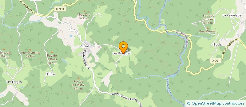 localisation de l'entreprise MONSIEUR JEAN-CLAUDE TALLEC  MOUSTIER-VENTADOUR