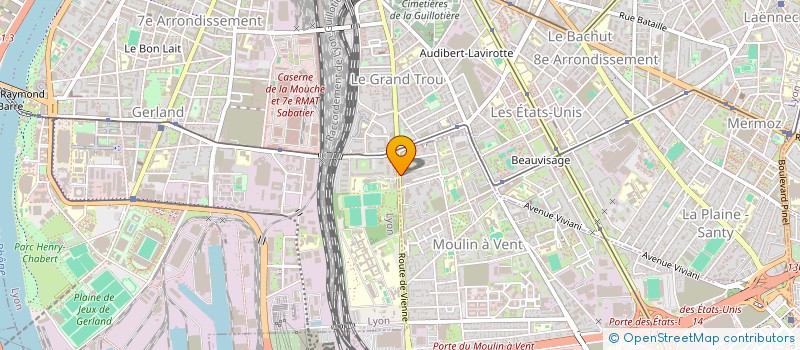 localisation de l'entreprise MONSIEUR JEAN-CLAUDE TAPOU  VENISSIEUX