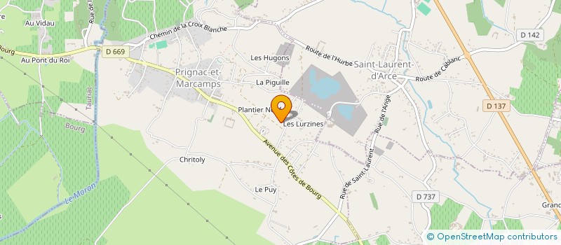 localisation de l'entreprise MONSIEUR JEAN CLAUDE TEXIER  PRIGNAC-ET-MARCAMPS