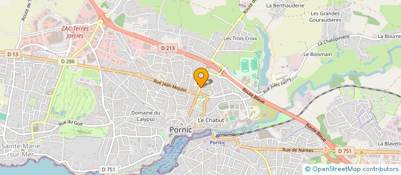 localisation de l'entreprise MONSIEUR JEAN-CLAUDE THEBAUD  PORNIC