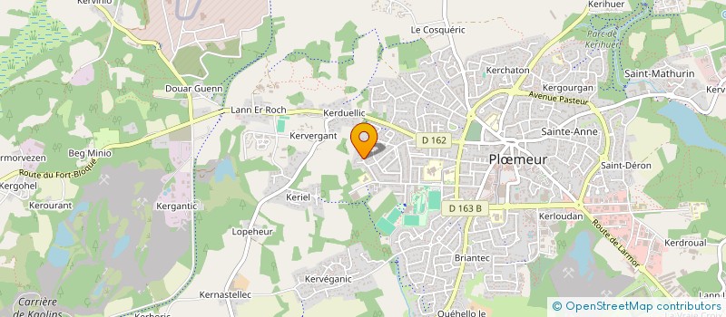 localisation de l'entreprise MONSIEUR JEAN-CLAUDE THOMAS  PLOEMEUR