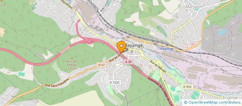 localisation de l'entreprise MONSIEUR JEAN CLAUDE THOMAS  HAYANGE