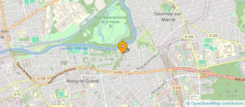 localisation de l'entreprise MONSIEUR JEAN-CLAUDE THOMAS HUBERT BENJAMIN  NOISY-LE-GRAND