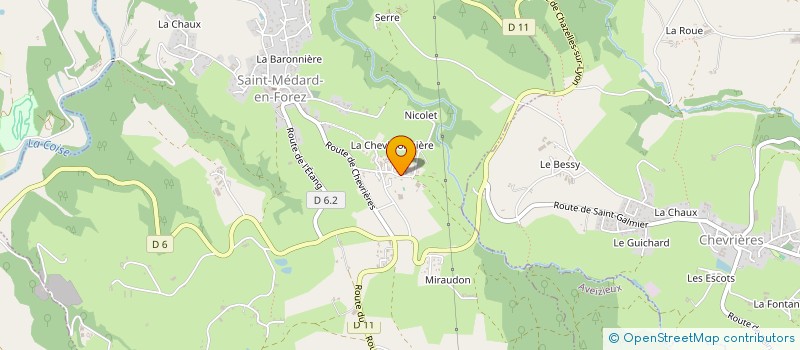 localisation de l'entreprise MONSIEUR JEAN-CLAUDE TISSEUR  SAINT-MEDARD-EN-FOREZ