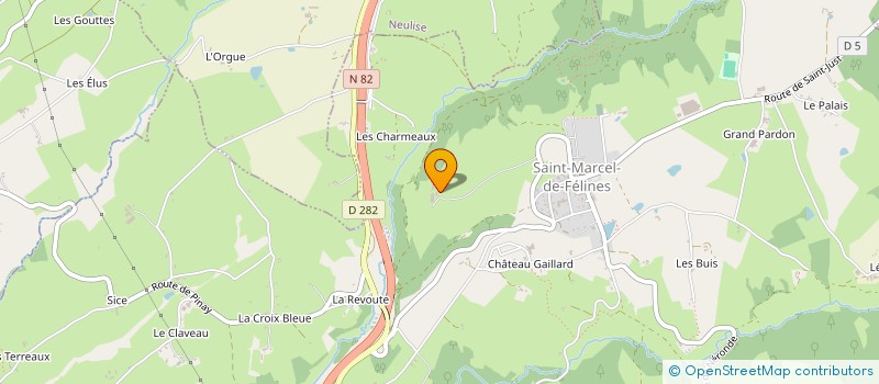 localisation de l'entreprise MONSIEUR JEAN-CLAUDE TISSOT  SAINT-MARCEL-DE-FELINES