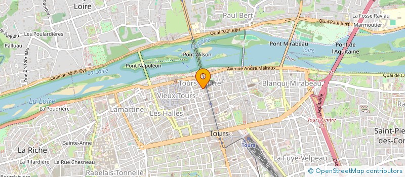 localisation de l'entreprise MONSIEUR JEAN-CLAUDE TRAVERS  TOURS