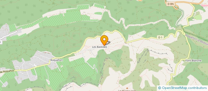 localisation de l'entreprise MONSIEUR JEAN CLAUDE TRICON  ROQUEFORT-LA-BEDOULE