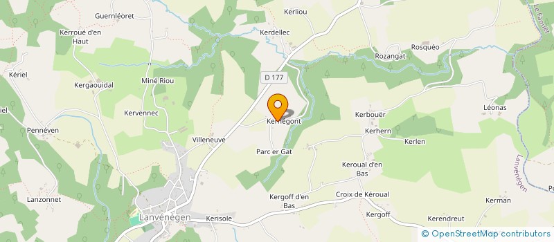 localisation de l'entreprise MONSIEUR JEAN-CLAUDE TROUBOUL  LANVENEGEN