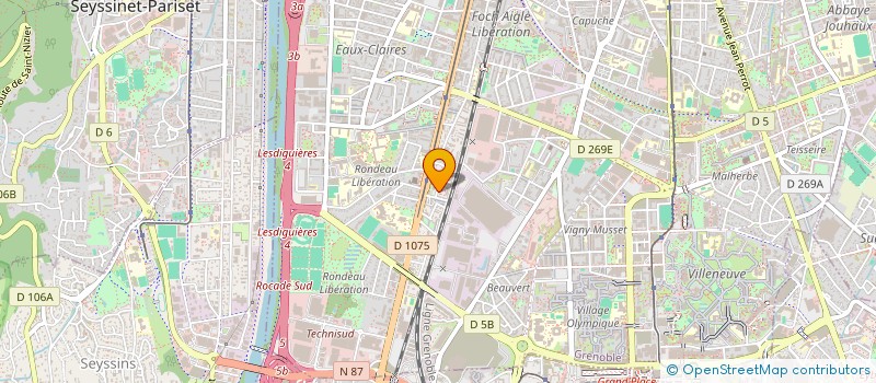 localisation de l'entreprise MONSIEUR JEAN-CLAUDE TSHILENGE MFUMU à GRENOBLE