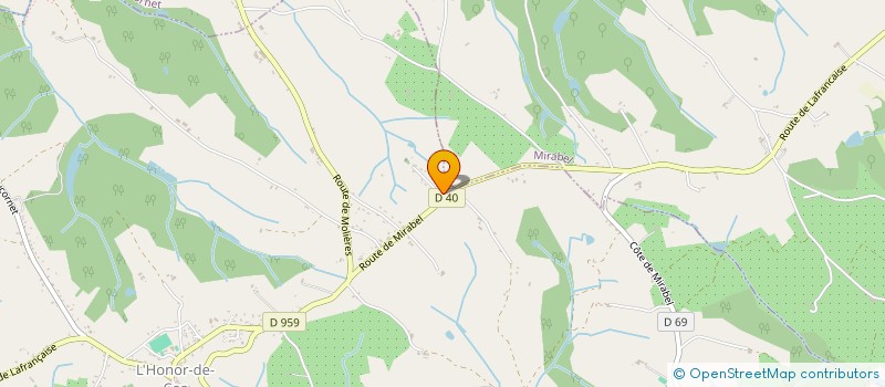 localisation de l'entreprise MONSIEUR JEAN-CLAUDE TURPIN  L'HONOR-DE-COS