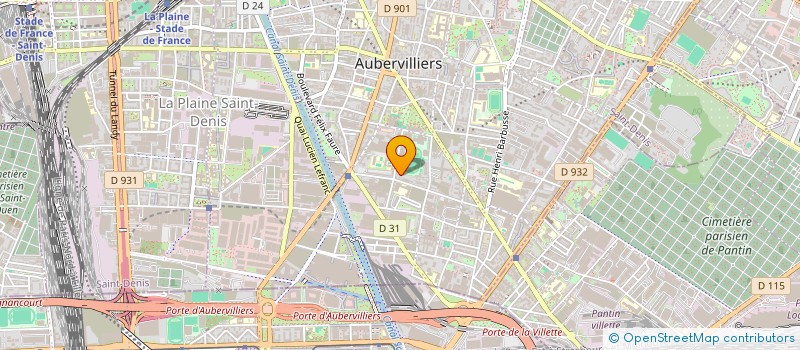 localisation de l'entreprise MONSIEUR JEAN-CLAUDE VALETTE à AUBERVILLIERS