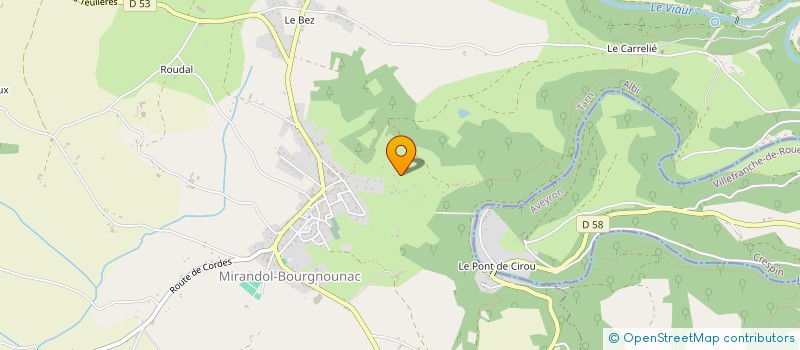 localisation de l'entreprise MONSIEUR JEAN-CLAUDE VALIERE  SAINT-BENOIT-DE-CARMAUX