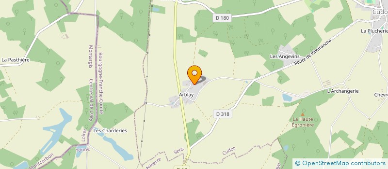 localisation de l'entreprise MONSIEUR JEAN-CLAUDE VALLEE  CUDOT